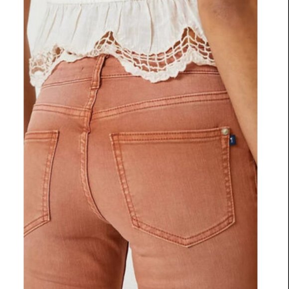 Anthropologie Pilcro 16W NWT The Low-Rise Icon Flare Jeans Bronze 16 W Low Rise - Picture 6 of 7